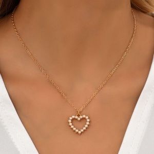 Pearl charm necklace